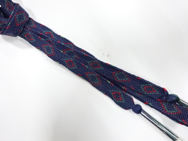 未使用品　正絹　手組帯締め